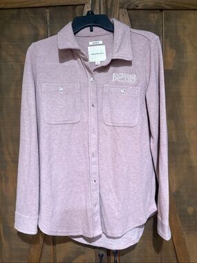 Thread & Supply Light Mauve Button-Front Shirt Jacket